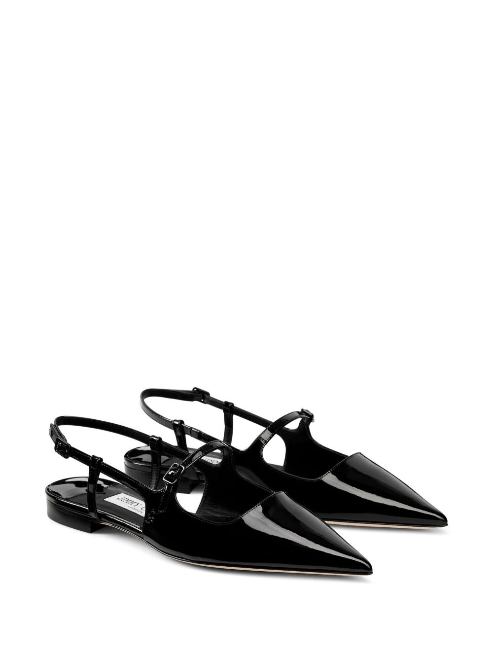 JIMMY CHOO DIDI FLAT PATBLACK