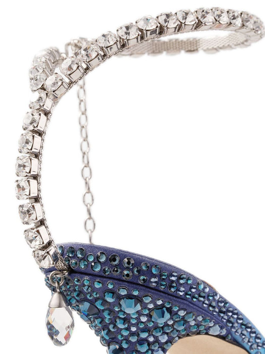 JIMMY CHOO SAEDA 100 ZPJSUNRISE MIX/CRYSTAL
