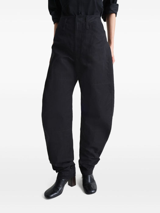 tapered pants<BR/><BR/> PA1184 LF1350BK999 LEMAIRE 