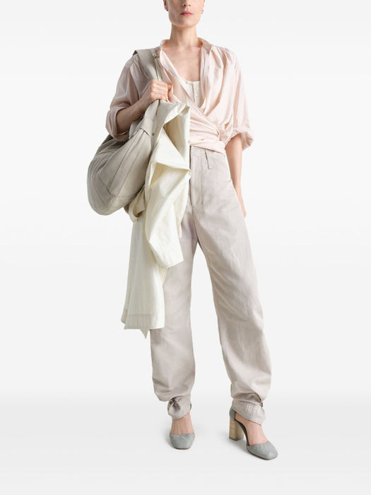 wrap blouse TO1333 LF1389RE303 LEMAIRE 
