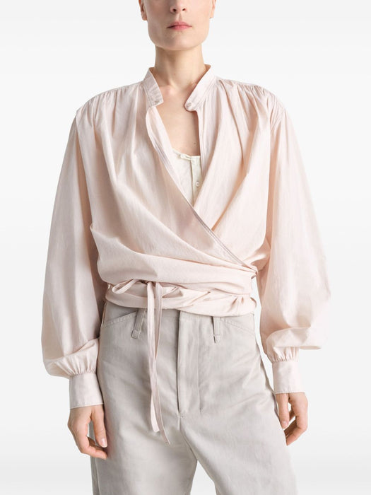 wrap blouse TO1333 LF1389RE303 LEMAIRE 