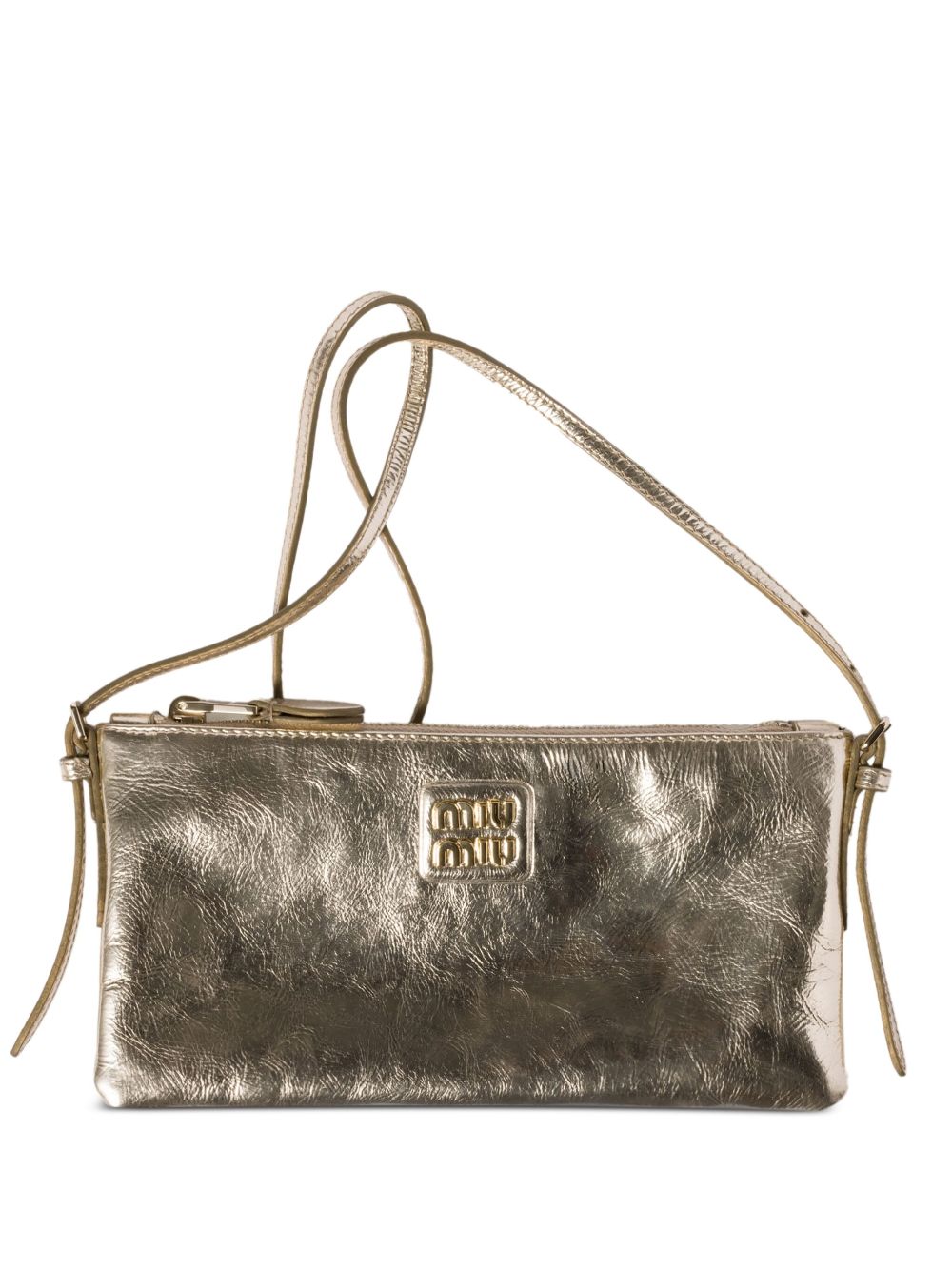 logo-lettering clutch bag 5NI007 2CT4F0846 MIU MIU 