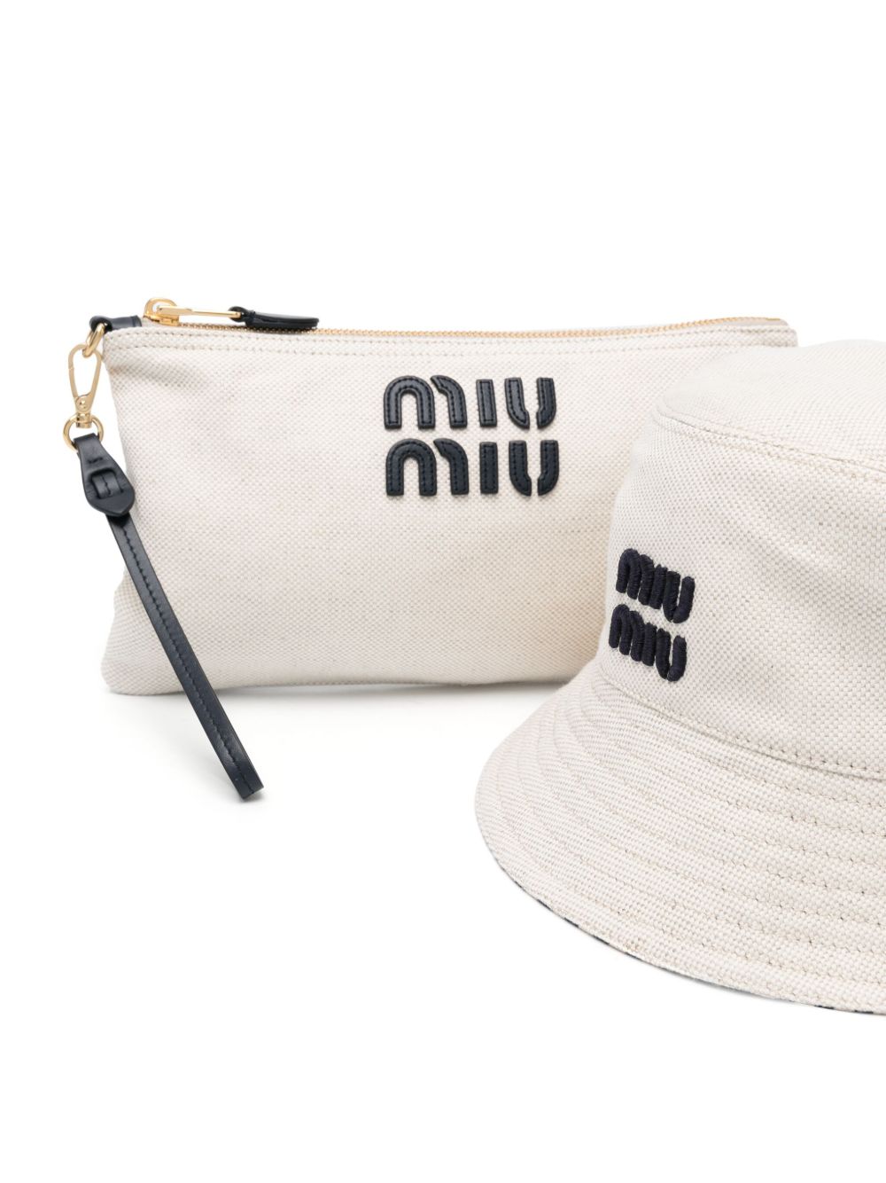 striped bucket hat 5RM030 2CQQF0Z12 MIU MIU 