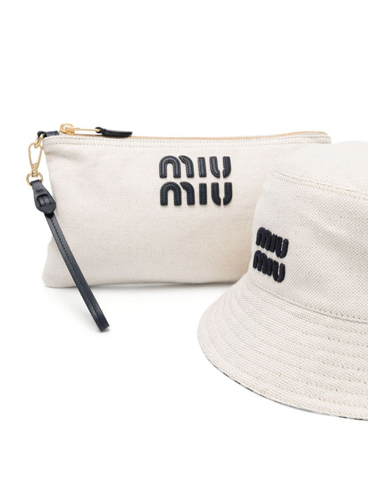 striped bucket hat 5RM030 2CQQF0Z12 MIU MIU 
