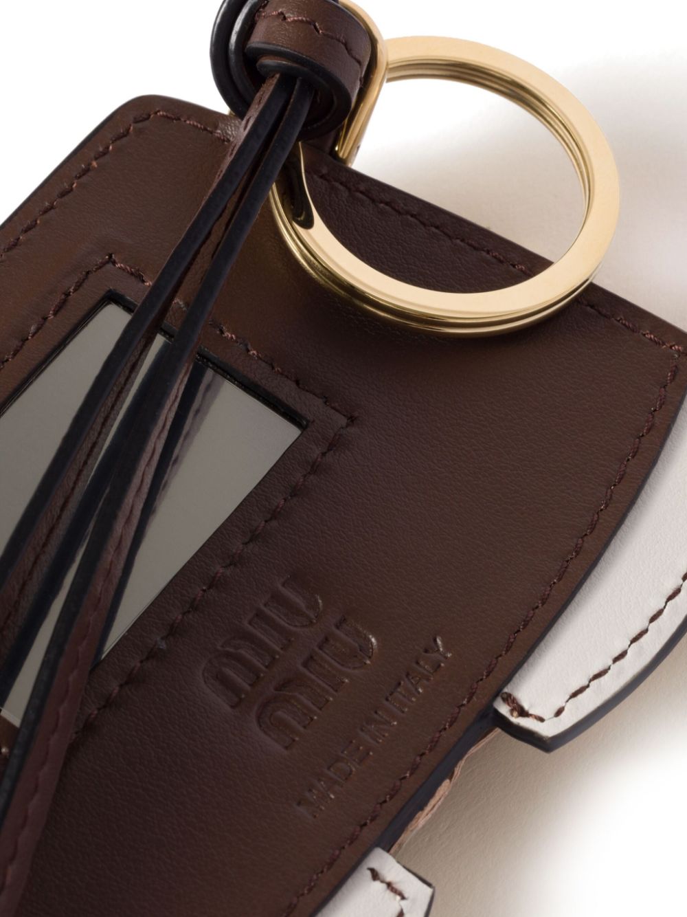 leather trick keychain 5TL531 2CUKF0065 MIU MIU 
