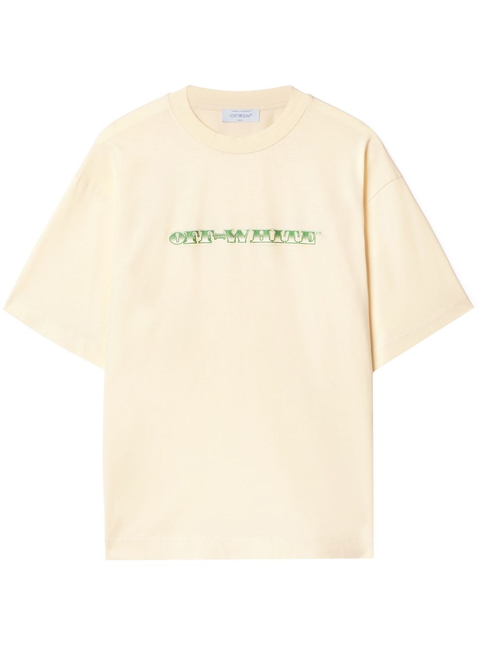 Cash Arrow T-shirt OMAA120S25JER00E0B58 WHITE ASPARAGUS OFF-WHITE 