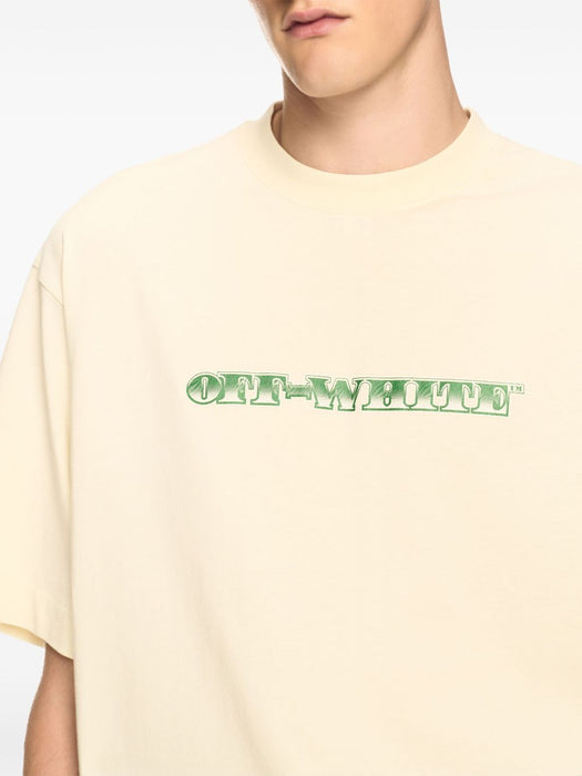Cash Arrow T-shirt OMAA120S25JER00E0B58 WHITE ASPARAGUS OFF-WHITE 