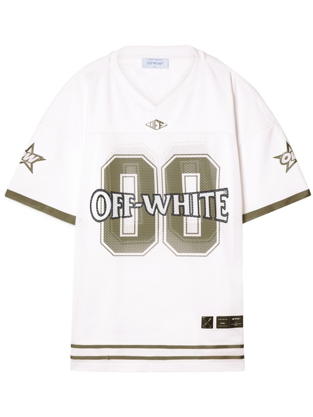 mesh T-shirt OMAD003S25JER0020156 WHITE - WINTER OFF-WHITE 