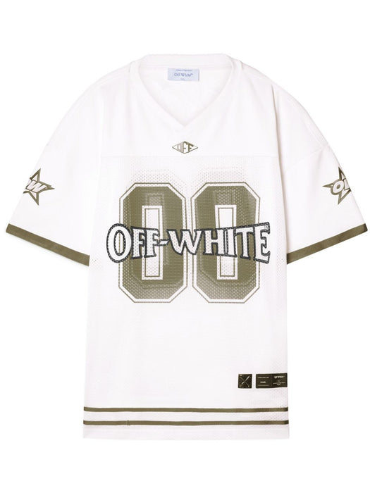 mesh T-shirt OMAD003S25JER0020156 WHITE - WINTER OFF-WHITE 