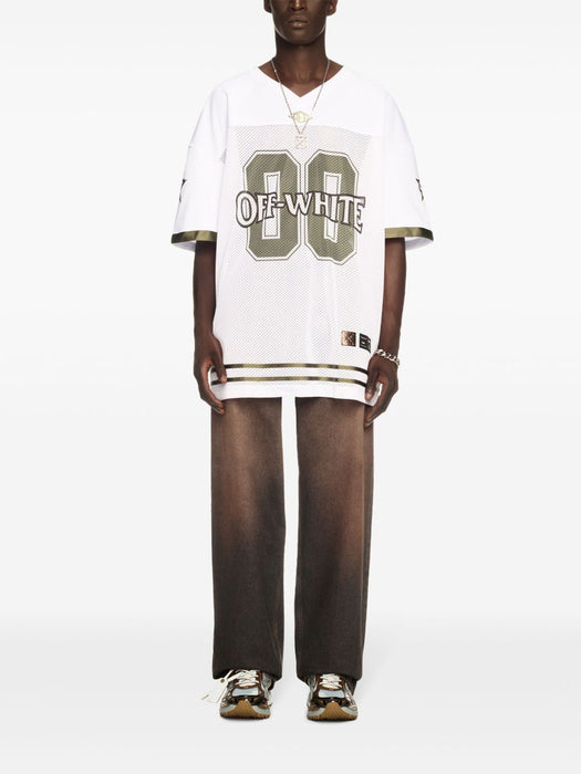mesh T-shirt OMAD003S25JER0020156 WHITE - WINTER OFF-WHITE 