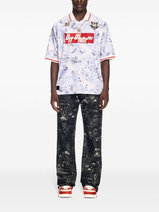 Fresco Soccer T-shirt OMAD00CS25JER0018401 PINK LILAC ALLOVE OFF-WHITE 