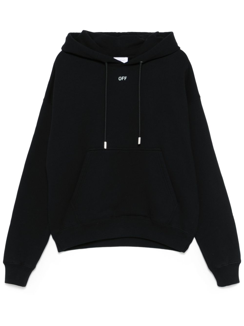 Vibe Arrow Skate hoodie OMBB085S25FLE00L1041 BLACK - AQUA GLA OFF-WHITE 