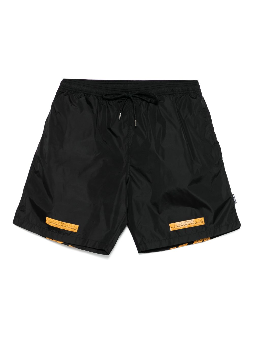 tape-detail swims shorts OMFD013S25FAB0031015 BLACK - SUPER LEM OFF-WHITE 