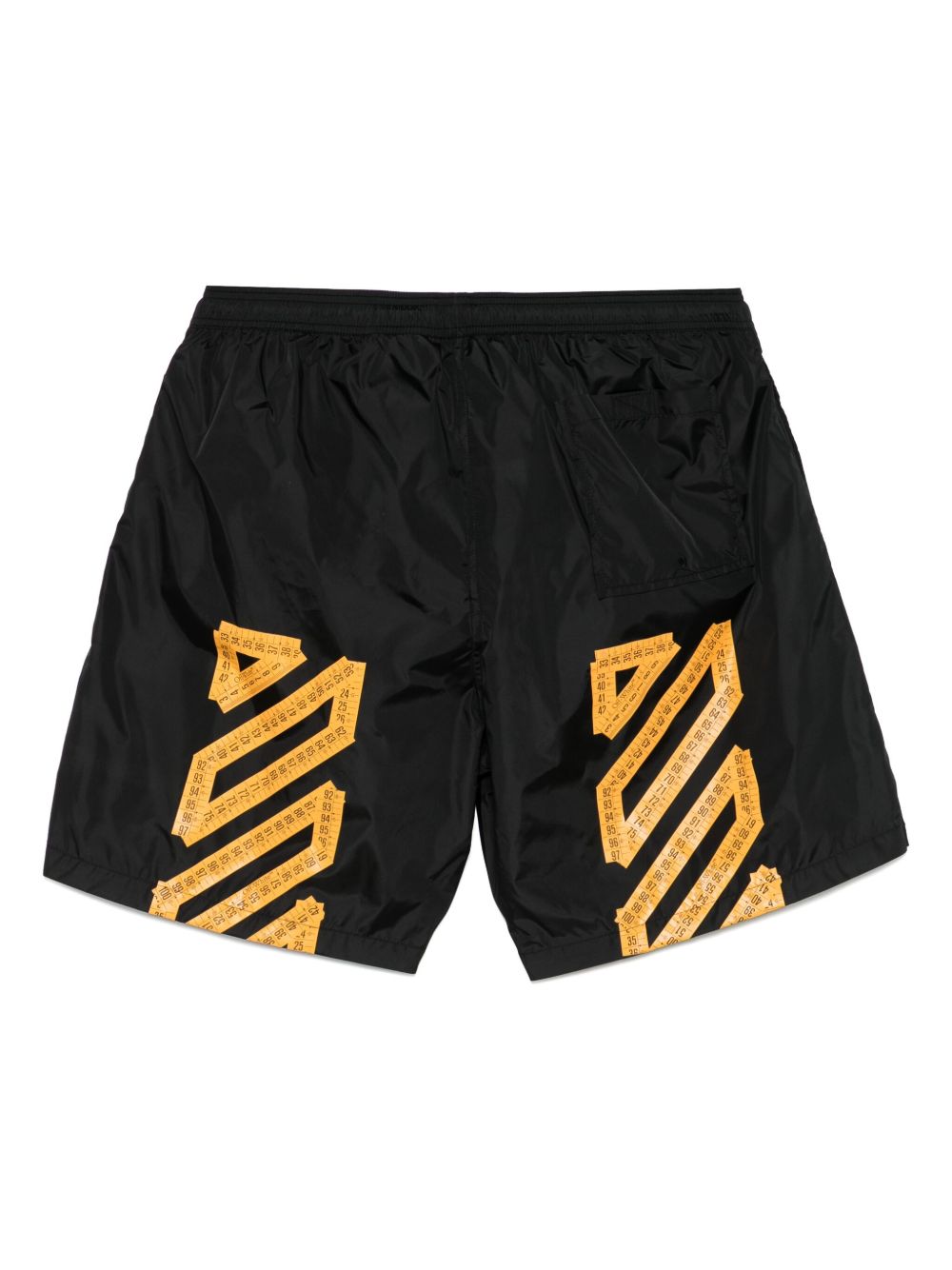 tape-detail swims shorts OMFD013S25FAB0031015 BLACK - SUPER LEM OFF-WHITE 
