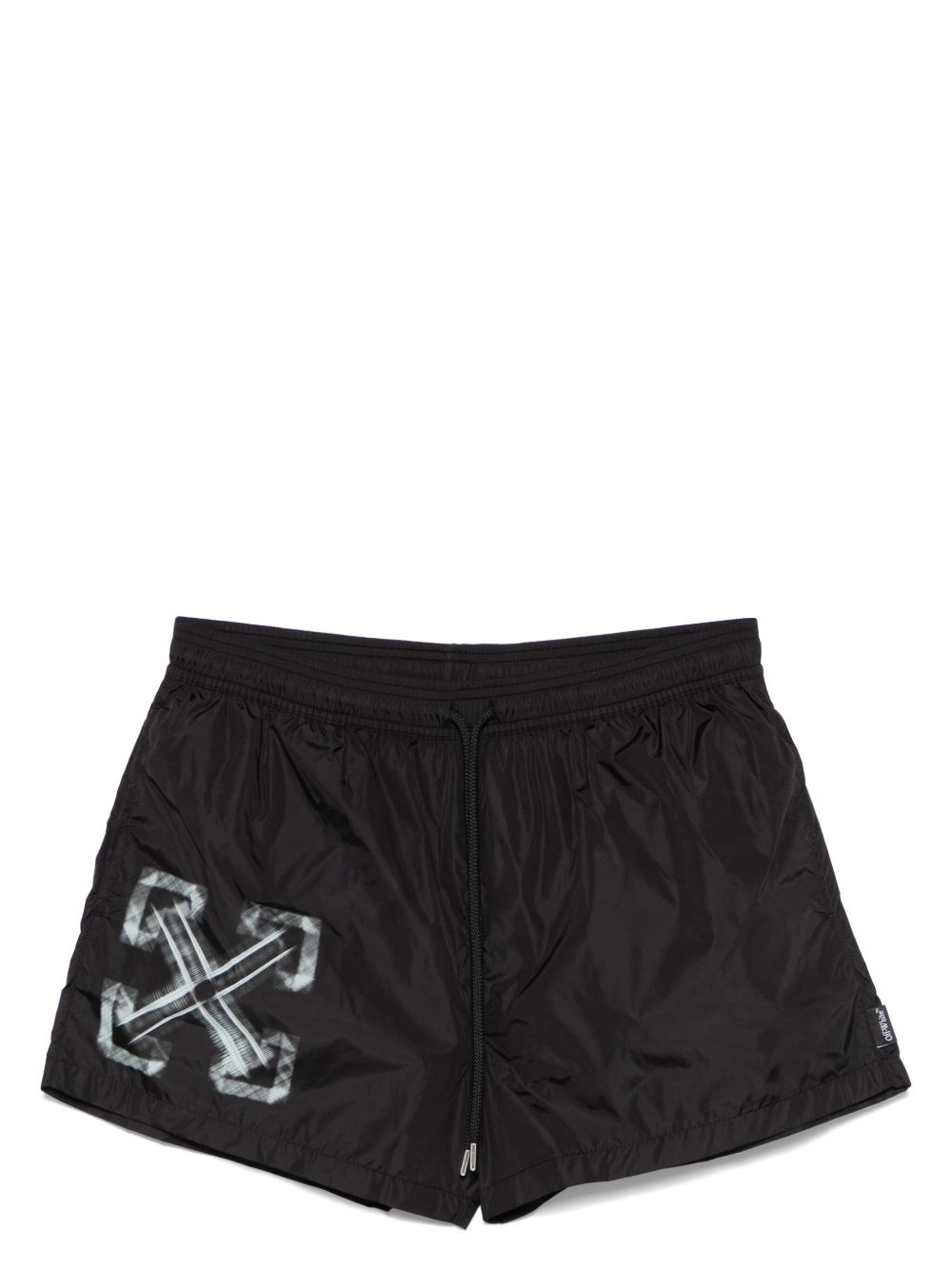 Vibe Arrow swim shorts OMFD014S25FAB0041041 BLACK - AQUA GLASS OFF-WHITE 