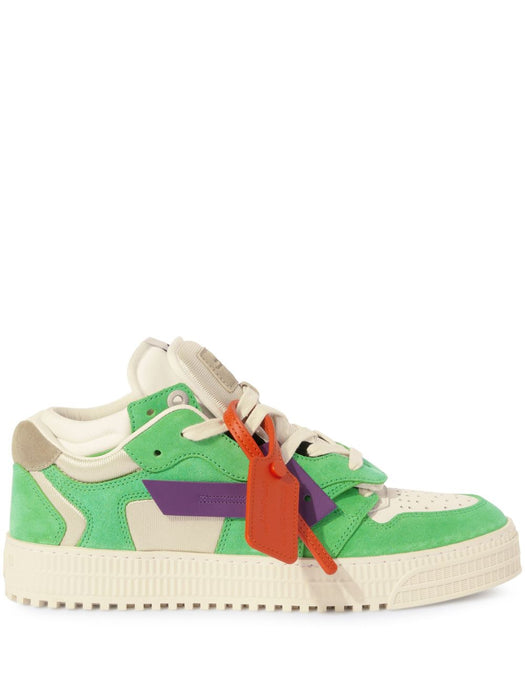 Floating Arrow sneakers OMIA244S25LEA002373A PURPLE - LAW GREEN OFF-WHITE 