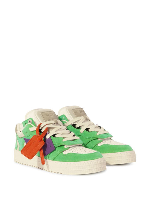 Floating Arrow sneakers OMIA244S25LEA002373A PURPLE - LAW GREEN OFF-WHITE 