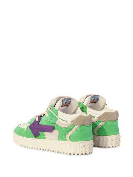 Floating Arrow sneakers OMIA244S25LEA002373A PURPLE - LAW GREEN OFF-WHITE 