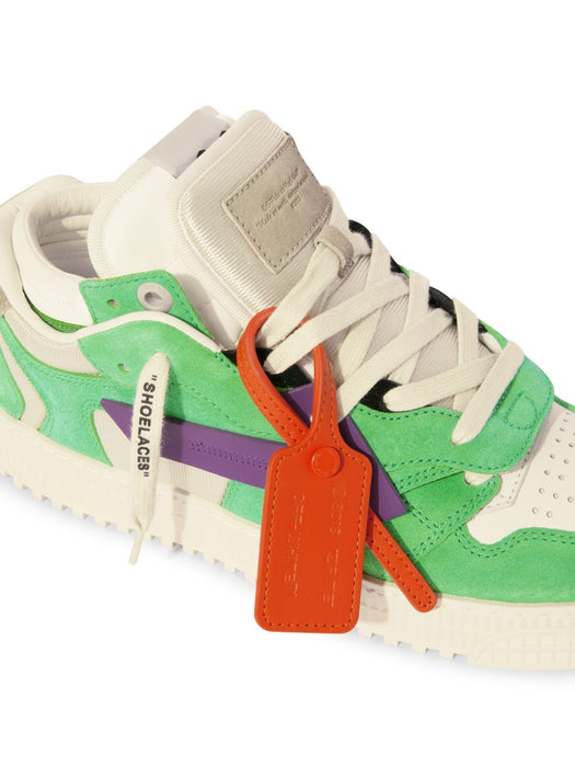 Floating Arrow sneakers OMIA244S25LEA002373A PURPLE - LAW GREEN OFF-WHITE 
