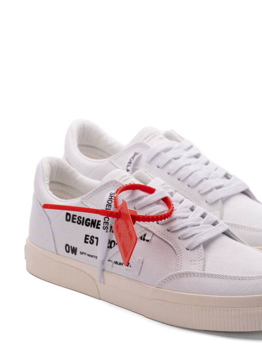 logo-print sneakers OMIA293S25FAB0020145 WHITE - BLU OFF-WHITE 
