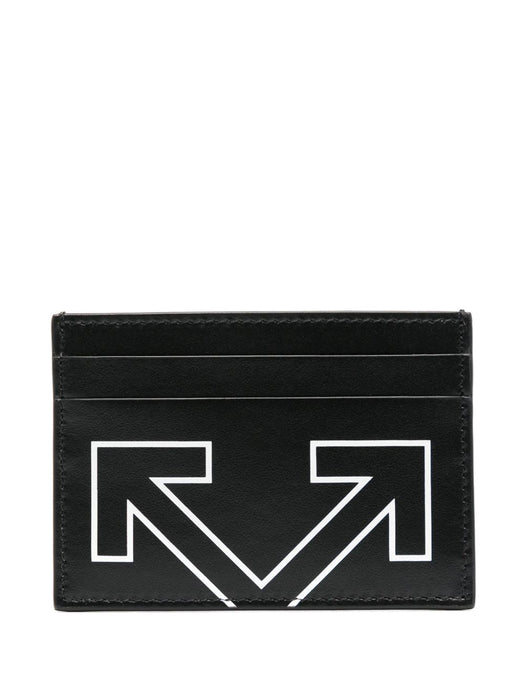 Heritage card holder OMND09BC99LEA0011001 BLACK - WHITE OFF-WHITE 