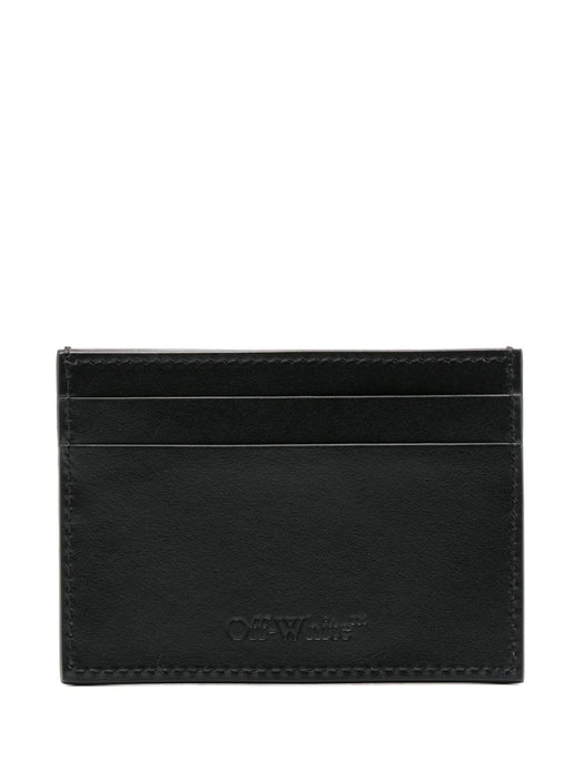 Heritage card holder OMND09BC99LEA0011001 BLACK - WHITE OFF-WHITE 
