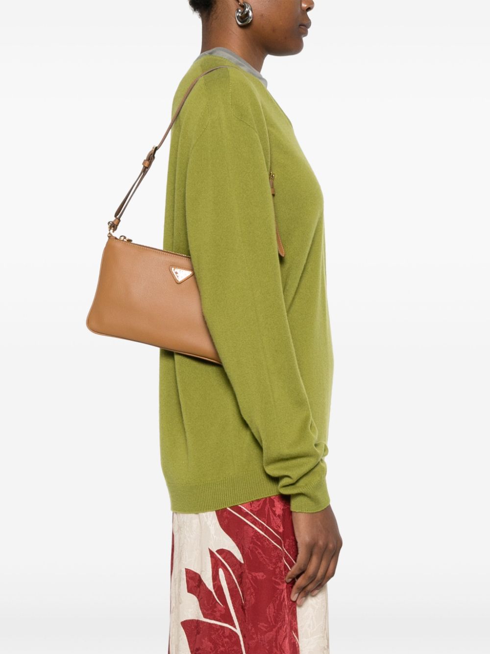 triangle-logo shoulder bag 1BC238 V OVO 2CYSF03BH PRADA 