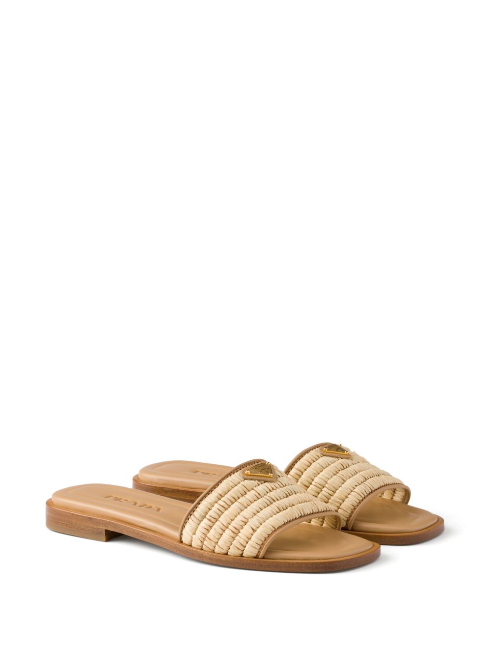 crochet-detail leather sandals 1XX758 F 010 2ACSF0018 PRADA 