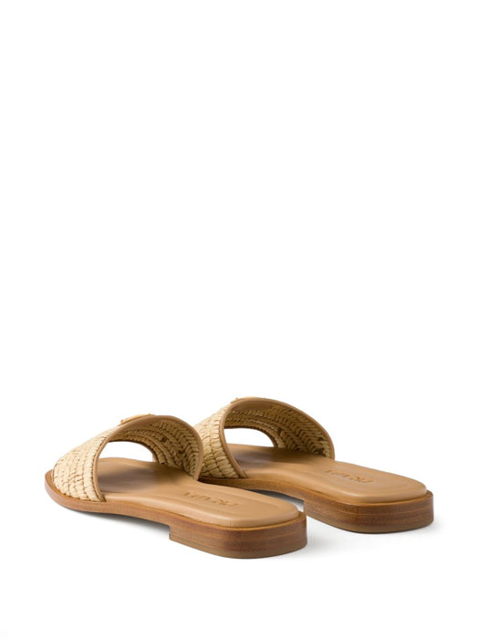 crochet-detail leather sandals 1XX758 F 010 2ACSF0018 PRADA 