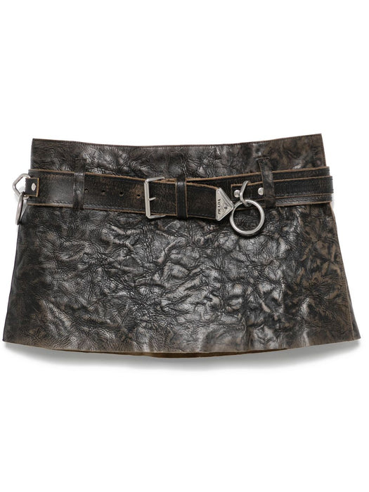 leather mini skirt 51904 S OOO 16UKF0002 PRADA 