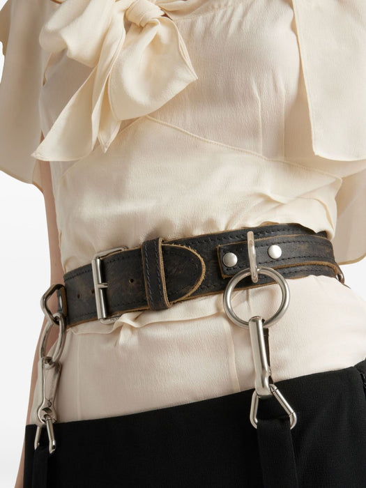 belted pleated midi skirt P158WK S OOO 15VRF0002 PRADA 