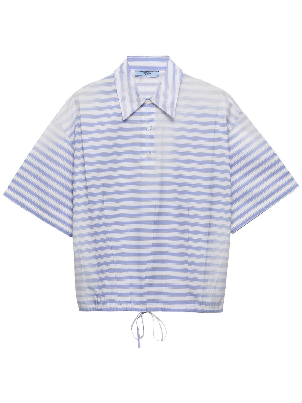 striped poplin polo shirt P965M S OOO 16QEF0237 PRADA 