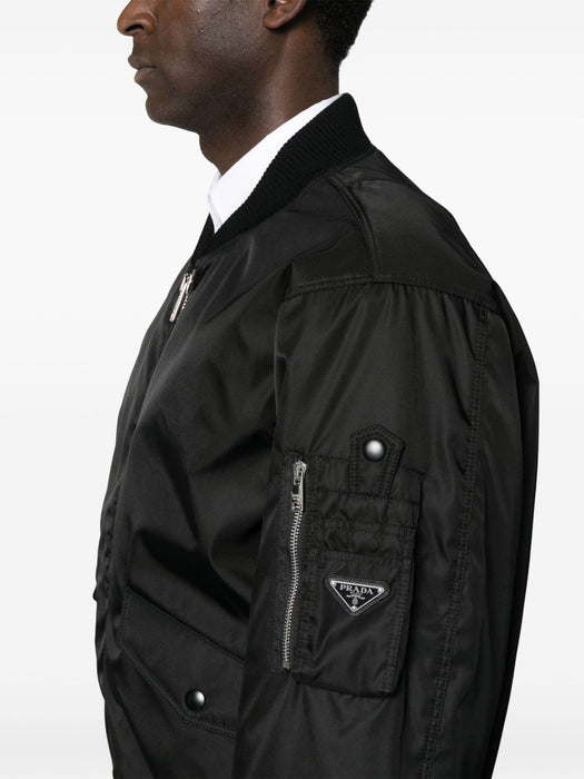triangle-logo bomber jacket SGC824 S OOO 1WQ8F0002 PRADA 