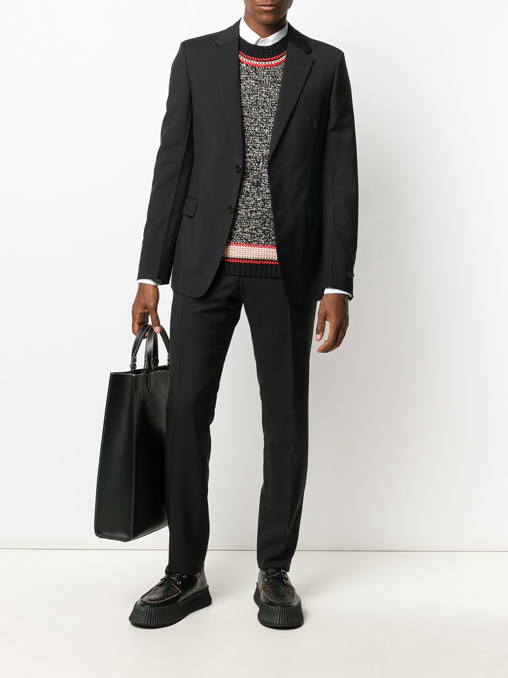 single breasted two piece suit UAF420 S 152 D39F0002 PRADA 