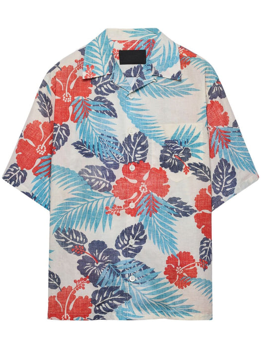 floral shirt UCS414 S UMO 16YPF0E7D PRADA 