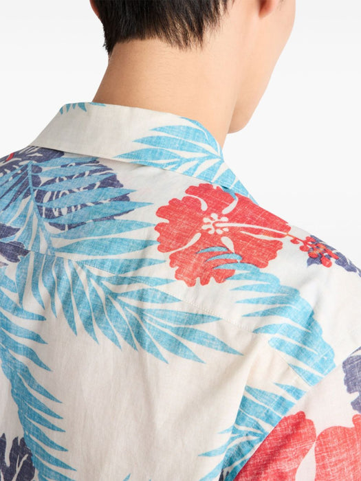 floral shirt UCS414 S UMO 16YPF0E7D PRADA 
