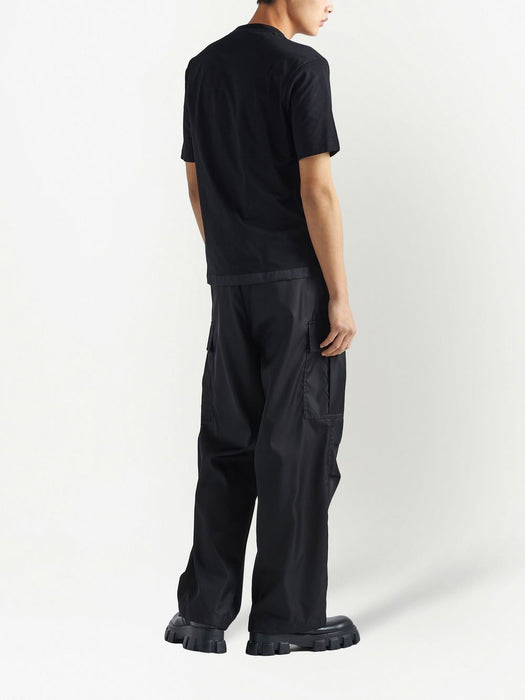 Re-Nylon panelled T-shirt<BR/><BR/> UJN661 S 221 11CKF0002 PRADA 