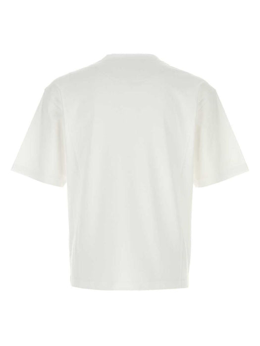 logo-embroidered T-shirt UJN837 S WM2 240F0009 PRADA 