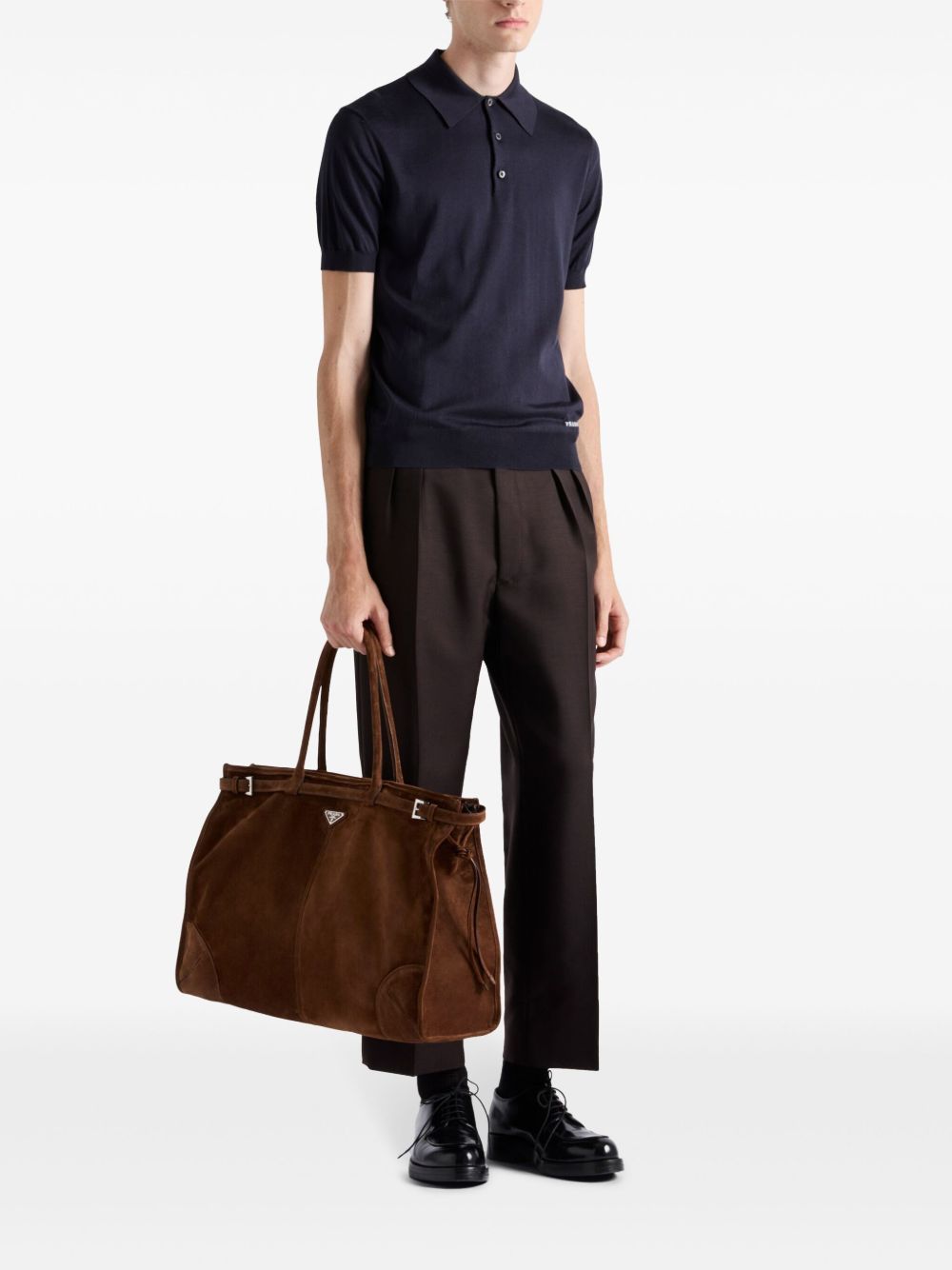 silk polo shirt UMB925 S OOO 16AIF0008 PRADA 