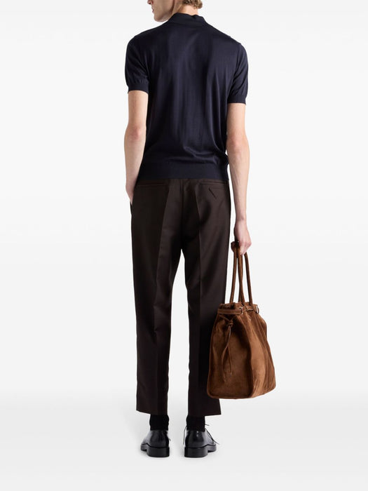 silk polo shirt UMB925 S OOO 16AIF0008 PRADA 