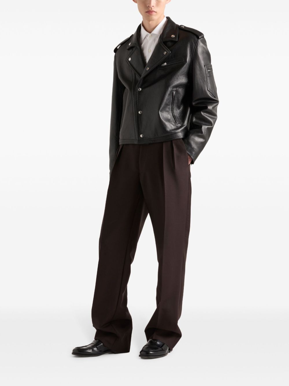 leather jacket UPW523 S OOO 11KDF0002 PRADA 