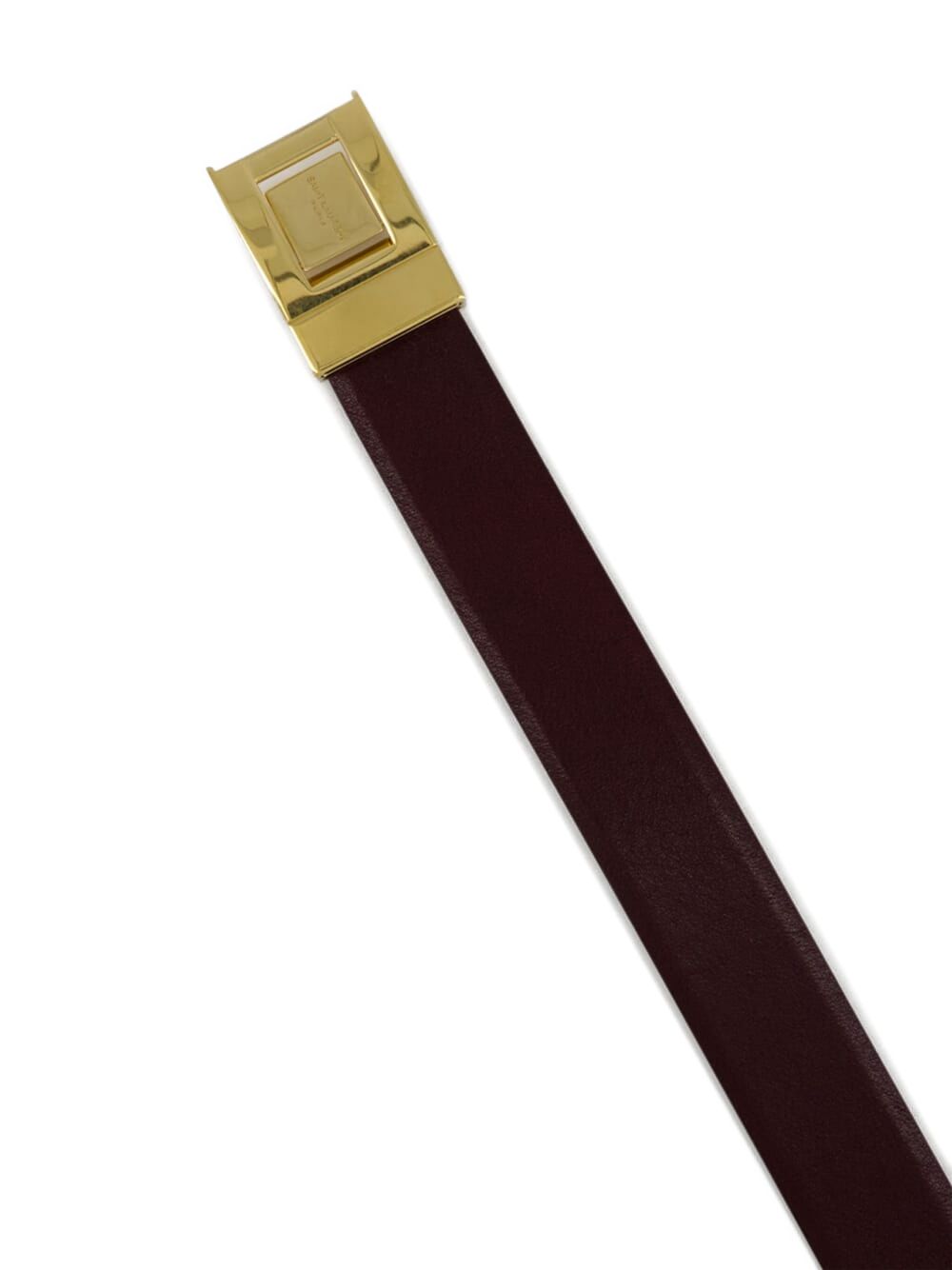 la 76 belt in smooth leather<BR/><BR/> 658517 AADVP6195 SAINT LAURENT 