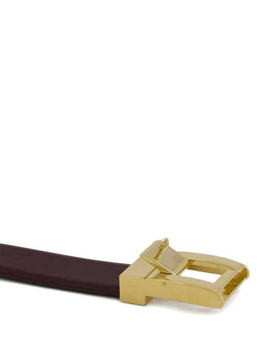 la 76 belt in smooth leather<BR/><BR/> 658517 AADVP6195 SAINT LAURENT 