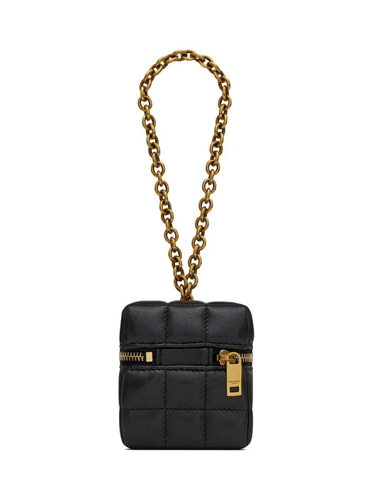 ysl cube / cassandre matelassé carré mini cube on chain in lambskin 773592 AABVP1000 SAINT LAURENT 