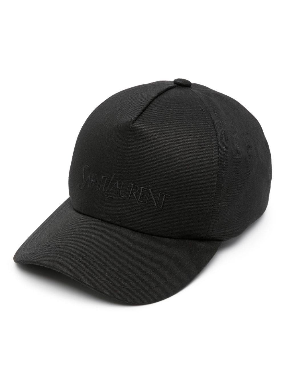 logo-embroidered gabardine-weave cap 778063 3YP191000 SAINT LAURENT 