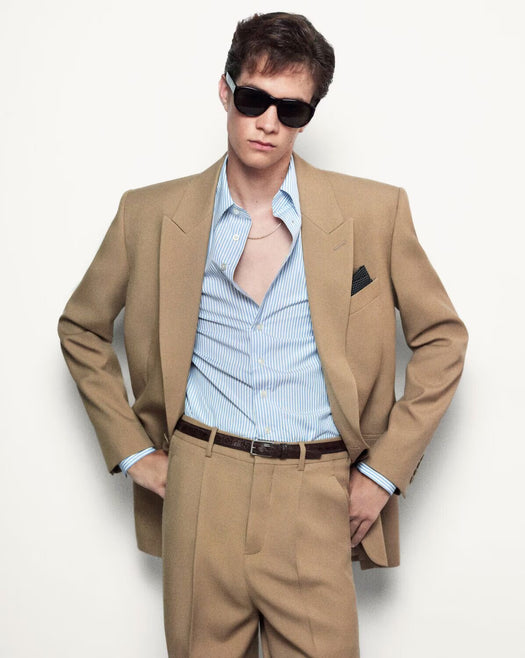 stripped buttoned shirt 813932 Y1L024486 SAINT LAURENT 