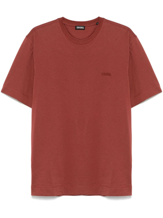 logo-embroidered T-shirt UF360A9 F765D09 ZEGNA 