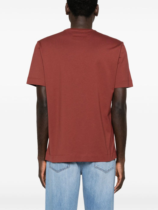 logo-embroidered T-shirt UF360A9 F765D09 ZEGNA 