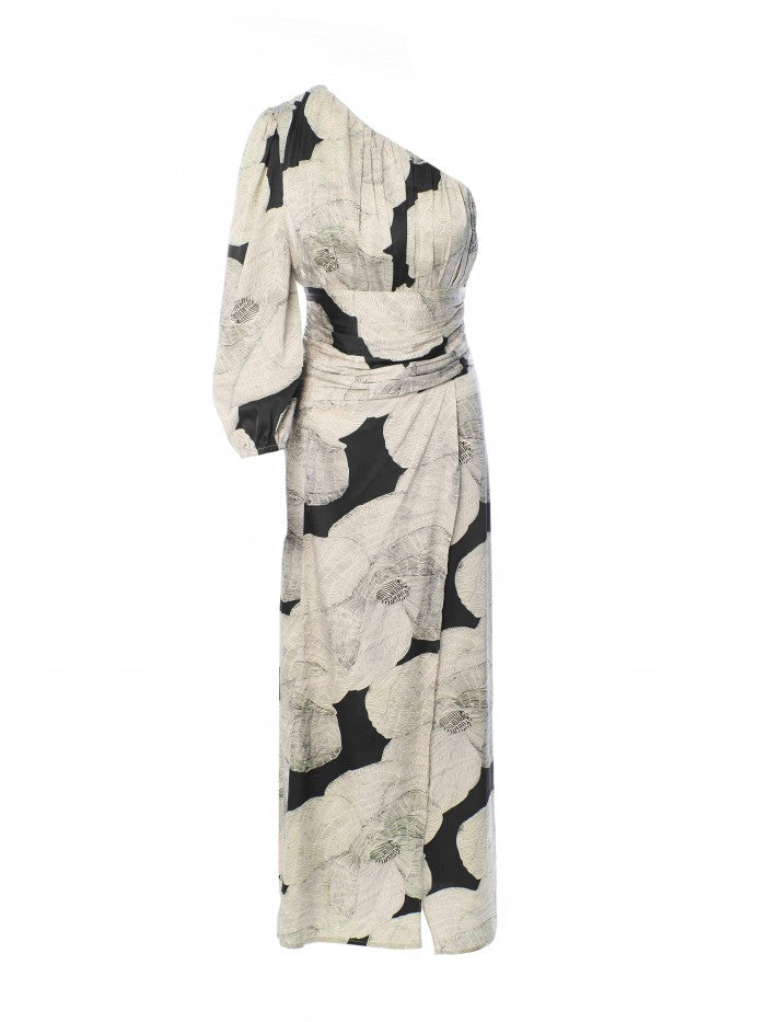 One Shoulder Long Dress S25A125SD022 BLACK ANONYME 