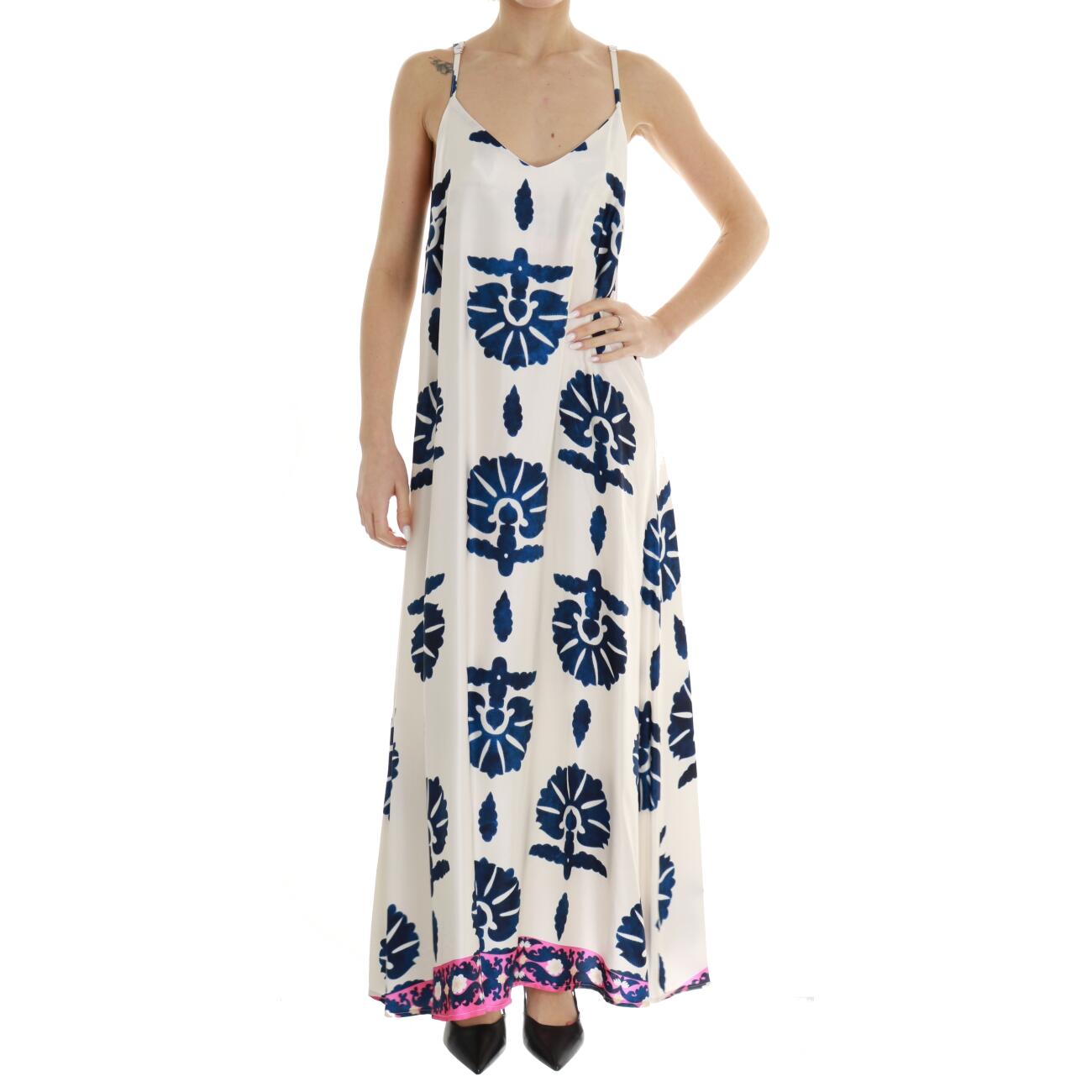 SATIN LONGDRESS S25A175SD040 BLUE ANONYME 